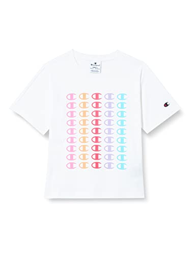 Champion Koszulka dziewczęca Legacy American Classics Boxy S/S, biały, 15-16 lat