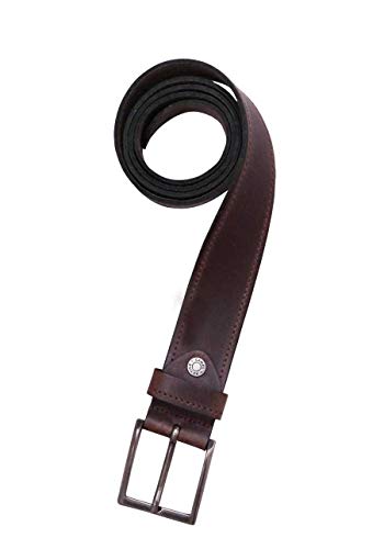 camel active Pasek skórzany o szerokości 4 cm metalowe zapięcie ciemnobrązowe, brązowy, S