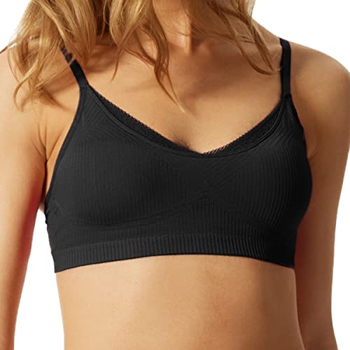 Schiesser Damski biustonosz Soft Bh, Czarny, XL