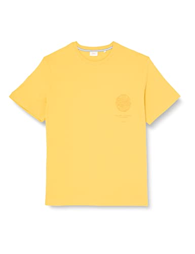 s.Oliver Big Size Męski t-shirt z krótkim rękawem, żółty, 4XL, żółty, 4XL