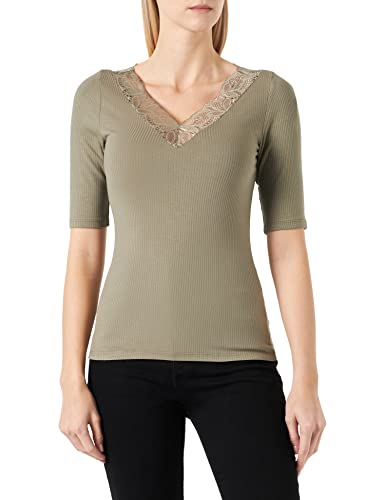 YAS T-shirt damski, wetiver, L