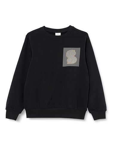 s.Oliver Bluza chłopięca z długim rękawem, czarny, 140