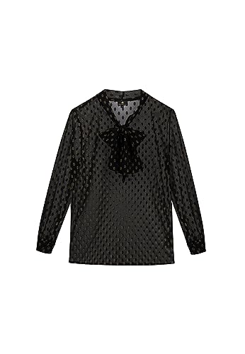 DreiMaster Klassik Damska bluzka 31225624, czarno-złota, M, czarny złoty, M