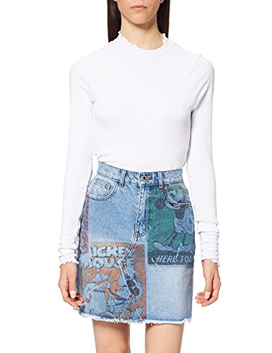 Desigual Damska spódnica FAL_India, NIEBIESKI, 66
