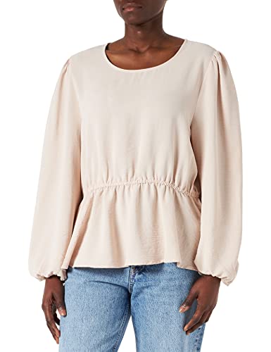 ONLY Female Top Peplum, Gray Morn, XL