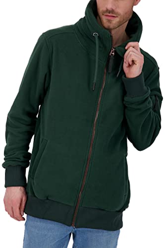 Alife and Kickin EliasAK F męska bluza dresowa, kurtka rekreacyjna, bluza z zamkiem błyskawicznym, S-XXXL, ciemny las, S, Ciemny las