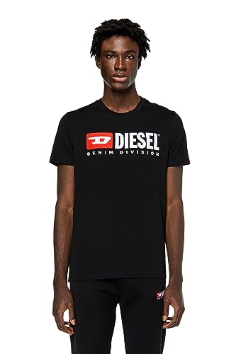 DIESEL T- diegor-Div Maglietta Koszulka męska z krótkim rękawem, czarny, M