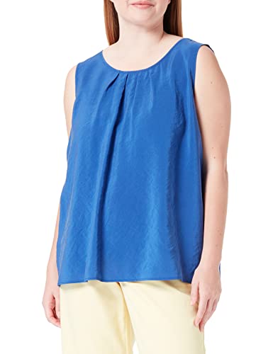 Samoon Damska 260040-21120 bluzka, Cobalt Blue, 56, kobaltowy niebieski