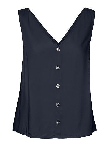 VERO MODA Women's VMBUMPY SL WVN NOOS Top, Navy Blazer, S, granatowy blezer, S