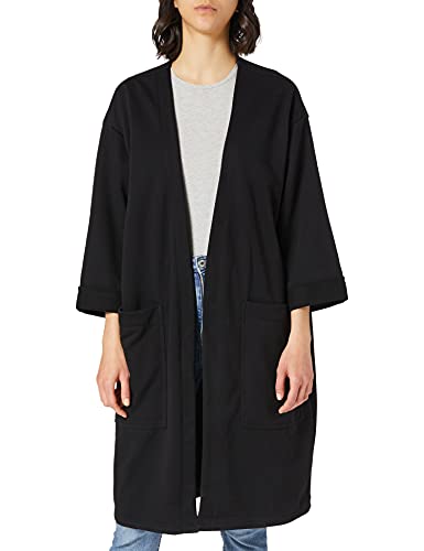 Urban Classics Damska kurtka z dzianiny Oversized Terry Cardigan, czarny, XXL