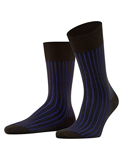 FALKE Mężczyźni Skarpety Shadow M SO Bawełna z wzorem 1 Para, Brązowy (Brown 5933), 43-44