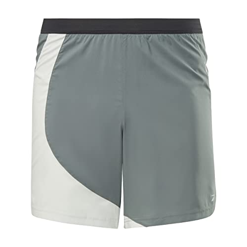 Reebok Męskie szorty do biegania, zielony (Chalk Green), XS, Zielona kreda, XS