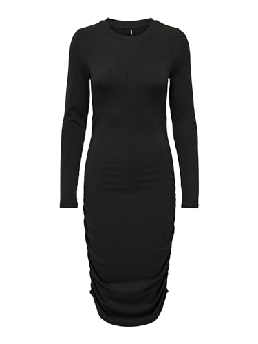 Bestseller A/S Onlitsi L/S Ruching Dress JRS sukienka damska, czarny, M
