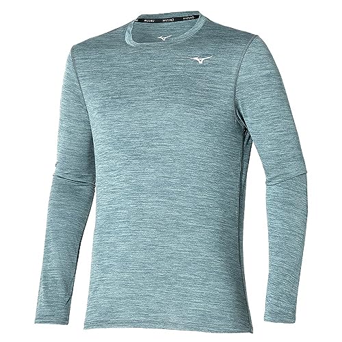 Mizuno Koszulka męska Impulse Core Ls, Sztormowa pogoda, XXL