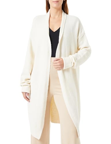 aleva Damski długi kardigan z dzianiny 19025276-AL04, kremowy, XL/XXL, kremowy, XL-XXL
