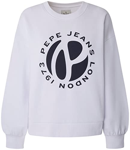Pepe Jeans Sweter damski WYLLILE, biały, XS, biały, XS