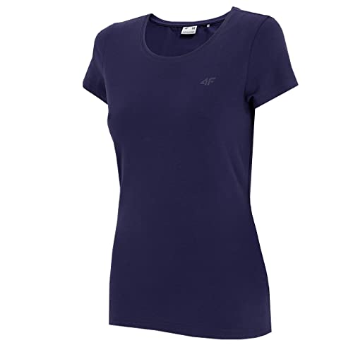4F T-shirt damski, Denim, S