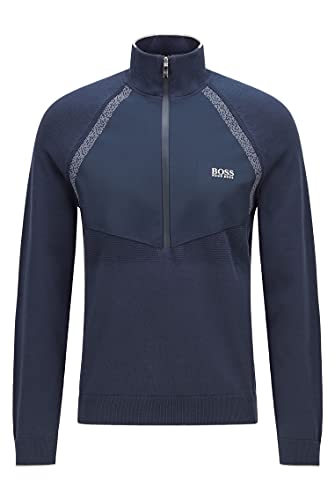 BOSS sweter męski zaxel, Navy410, M
