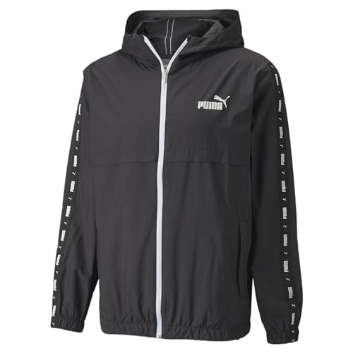 PUMA Kurtka męska ESS+ Taped męska wiatrówka, czarny, XL