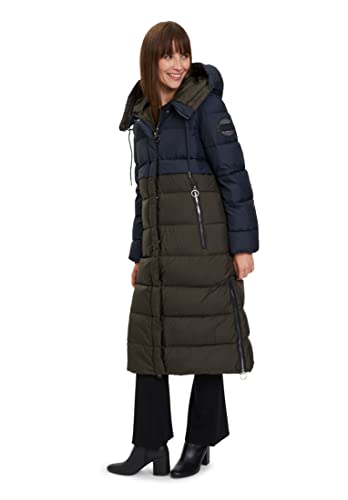 Betty Barclay Damska kurtka puchowa 7363/1564, Patch Dark Blue/Khaki, 40