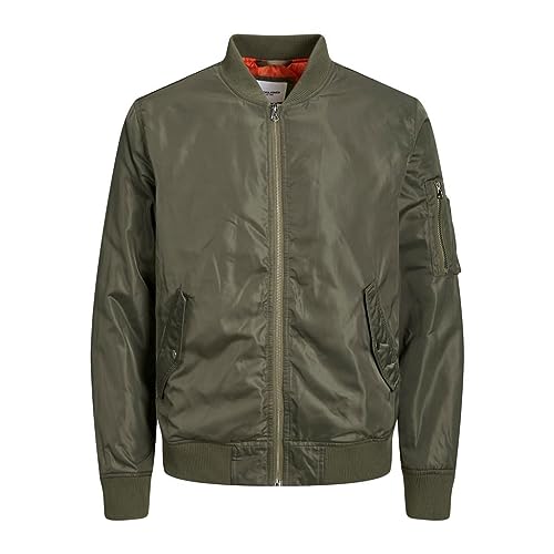 Bestseller A/S Męska kurtka bomberka JJEOCEAN Bomber SN, Dusty Olive, S, Dusty Olive