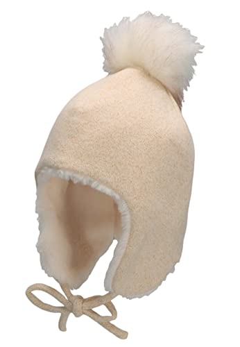 Sterntaler Dziewczęca czapka Inka Lurex, naturalna, 53