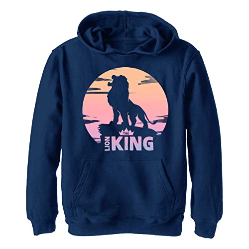 Disney Sunset Logo chłopięca bluza z kapturem, Granatowy wrzos, XL