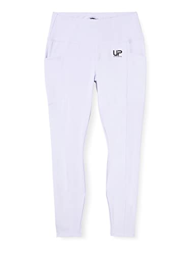 Ulla Popken Damskie legginsy z wysoką talią, boczne kieszenie, Sugared Almond, 42