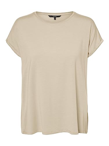 VERO MODA Damska koszulka Vmava Plain Ss Top Gajrs Noos, Irish Cream, S