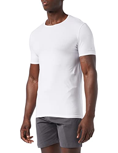 Navigare Męski T-shirt sportowy 570, 3 sztuki w opakowaniu, biały (Bianco Bianco), L