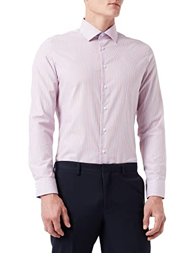 Seidensticker Męska koszula biznesowa, pomarańczowy, 44 PL