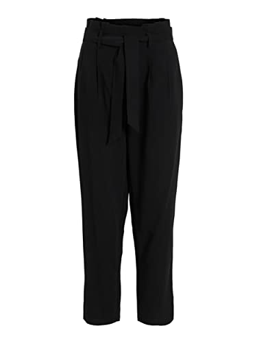 Vila Damskie spodnie VIKAYA HW 7/8 Pants/SU-NOOS, czarne, 44, Schwarz, 44
