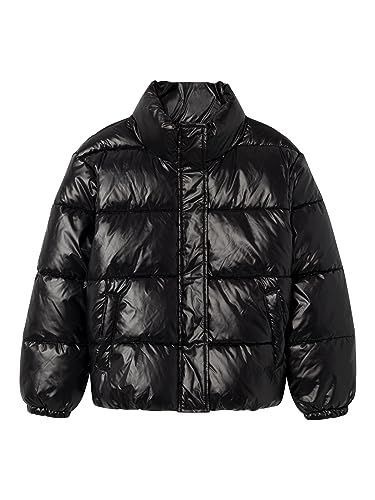 NAME IT Dziewczęca kurtka puchowa NKFMONNA, czarna, 134, Schwarz, 134 cm