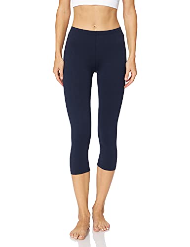 Berydale Legginsy capri, matowe, 100 DEN, Damskie, granatowy (opakowanie 1 sztuka), S