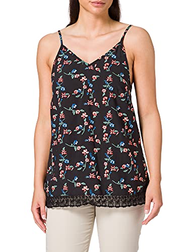 MUSTANG Damska koszulka Evi String Top T-Shirt, ciemnoszary, 44 PL