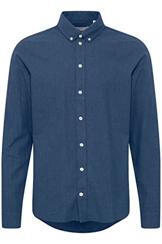 CASUAL FRIDAY CFAnton LS BD a fil koszula męska, 1940131, ciemny granatowy, L, 1940131_dark Navy Melange, L