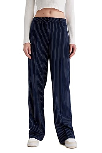 DeFacto Damskie spodnie do biegania z dzianiny na co dzień – standardowy krój, spodnie do joggingu, damskie spodnie do joggingu, dres do joggingu, grantowy, 34