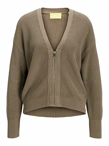 JACK & JONES Damska kurtka Jjxx Jxeliza Ls Twist Cardigan Knit Noos z dzianiny, beż, L