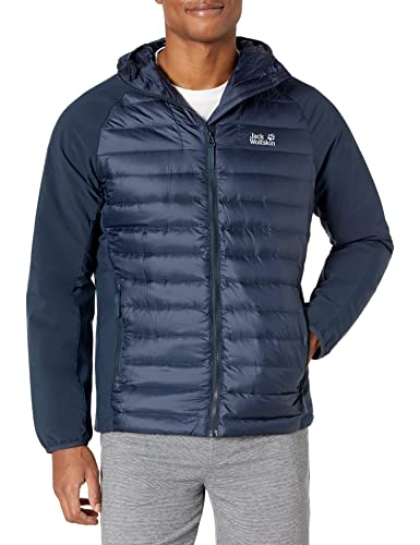 Jack Wolfskin Męska kurtka Jwp Hybrid M Shell, nocny granat, S