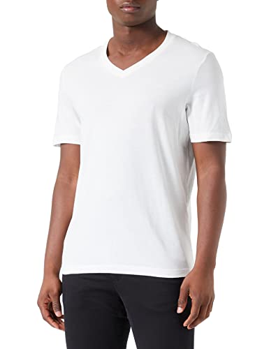 s.Oliver Męski t-shirt z krótkim rękawem, biały, rozmiar 3XL, biały, 3XL