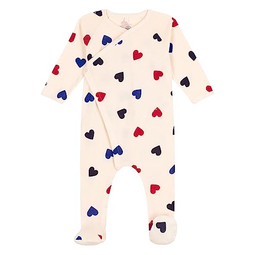 Petit Bateau Piżama Dobrze Śpij Unisex-Bimbi, White Avalanche/Wielobarwny, 9 miesięcy