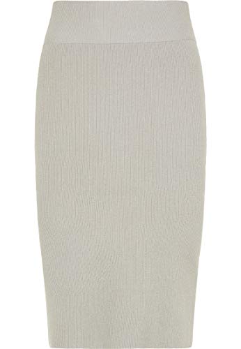 usha BLACK LABEL Damska spódnica z dzianiny, szary, XL-XXL
