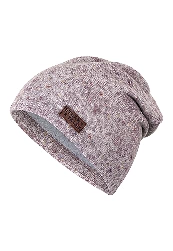 Sterntaler Dziewczęca czapka beanie o wyglądzie dzianiny, liliowy, 55 cm