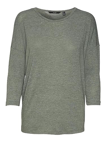 VERO MODA VMCARLA 3/4 Top GA NOOS damska koszulka z długim rękawem, Laurel Wreath, L
