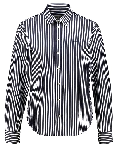 GANT Damska koszulka REG POPLIN w paski, klasyczna koszula, Classic Blue, standardowa, niebieski (Classic Blue), 42