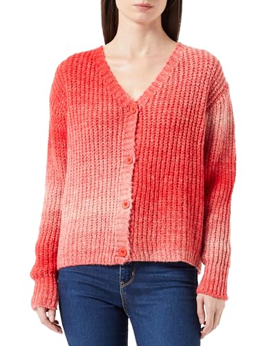 LIBBI Damski kardigan 12426061-LI01, różowy wielokolorowy, M, Różowy, wielokolorowy, M