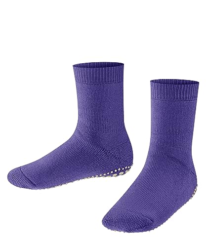 FALKE Uniseks dziecięce kapcie, kapcie, bawełna, wełna, antypoślizgowe wypustki, 1 para, niebieskie (Hyacinth 6970), 35-38, Niebieski (Hyacinth 6970), 35-38