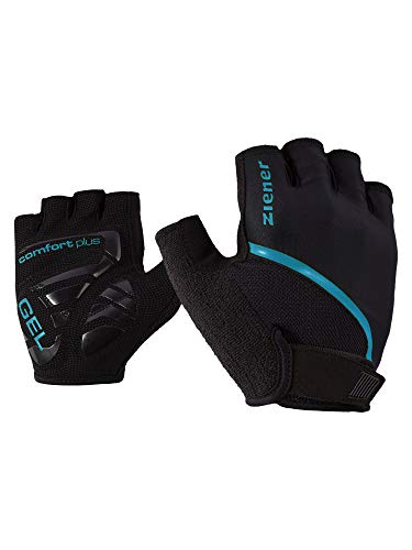 Ziener Męskie rękawiczki Celal, rower górski, do sportów rowerowych, krótkie palce, oddychające, amortyzacyjne, antypoślizgowe, rozmiar sea, 7,5