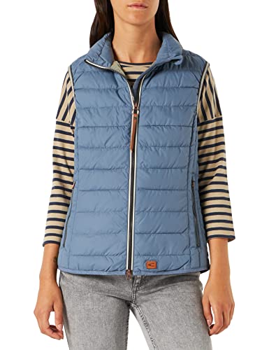 Camel Active Womenswear Kamizelka damska, Przydymiony niebieski, 62