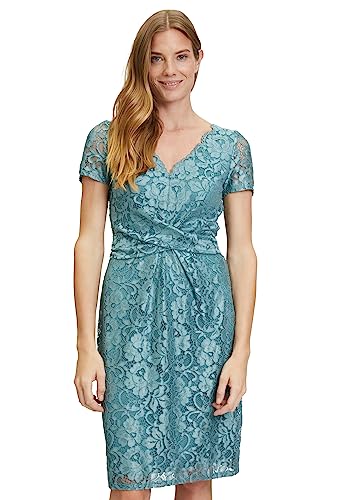Vera Mont Damska sukienka koronkowa podkreślająca figurę, Smoky Turquoise, 38